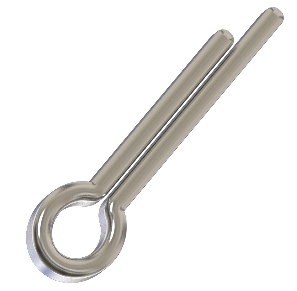 Steel Cotter Pin 3D print model_2