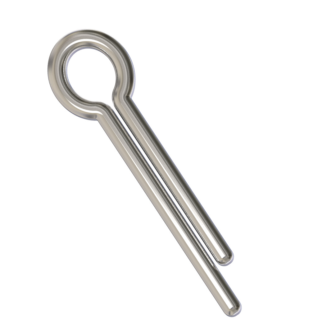 Steel Cotter Pin 3D print model_1