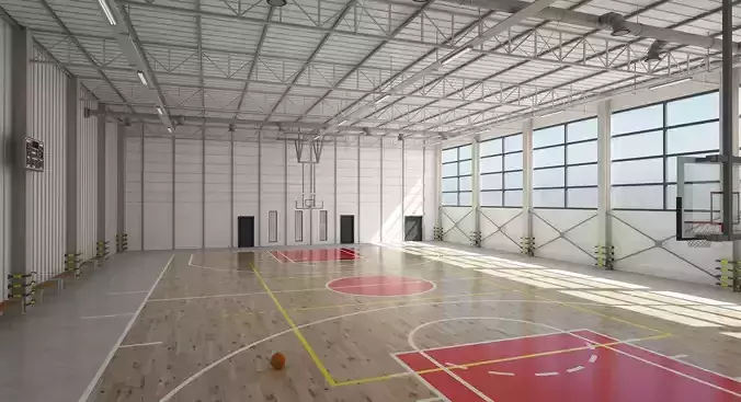 Basketball Court 3D model