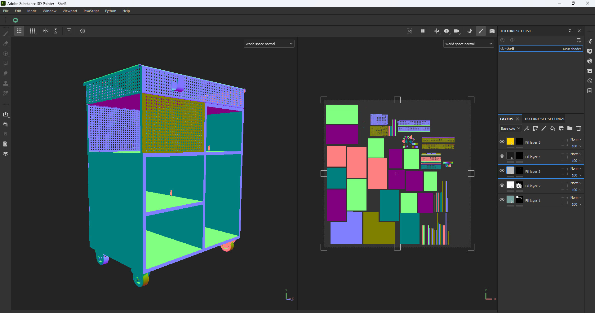 Utility Trolley Cart Low-poly 3D model_25