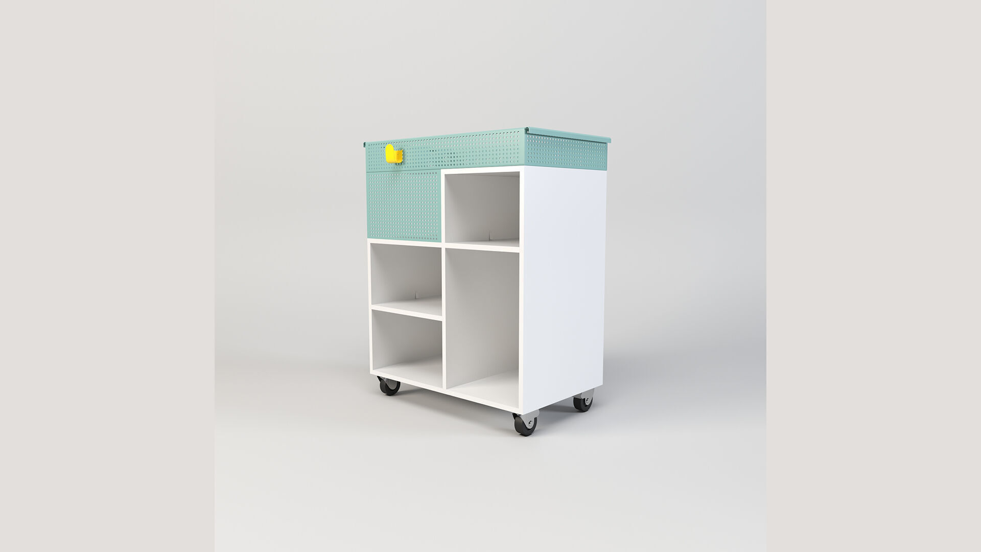 Utility Trolley Cart Low-poly 3D model_2