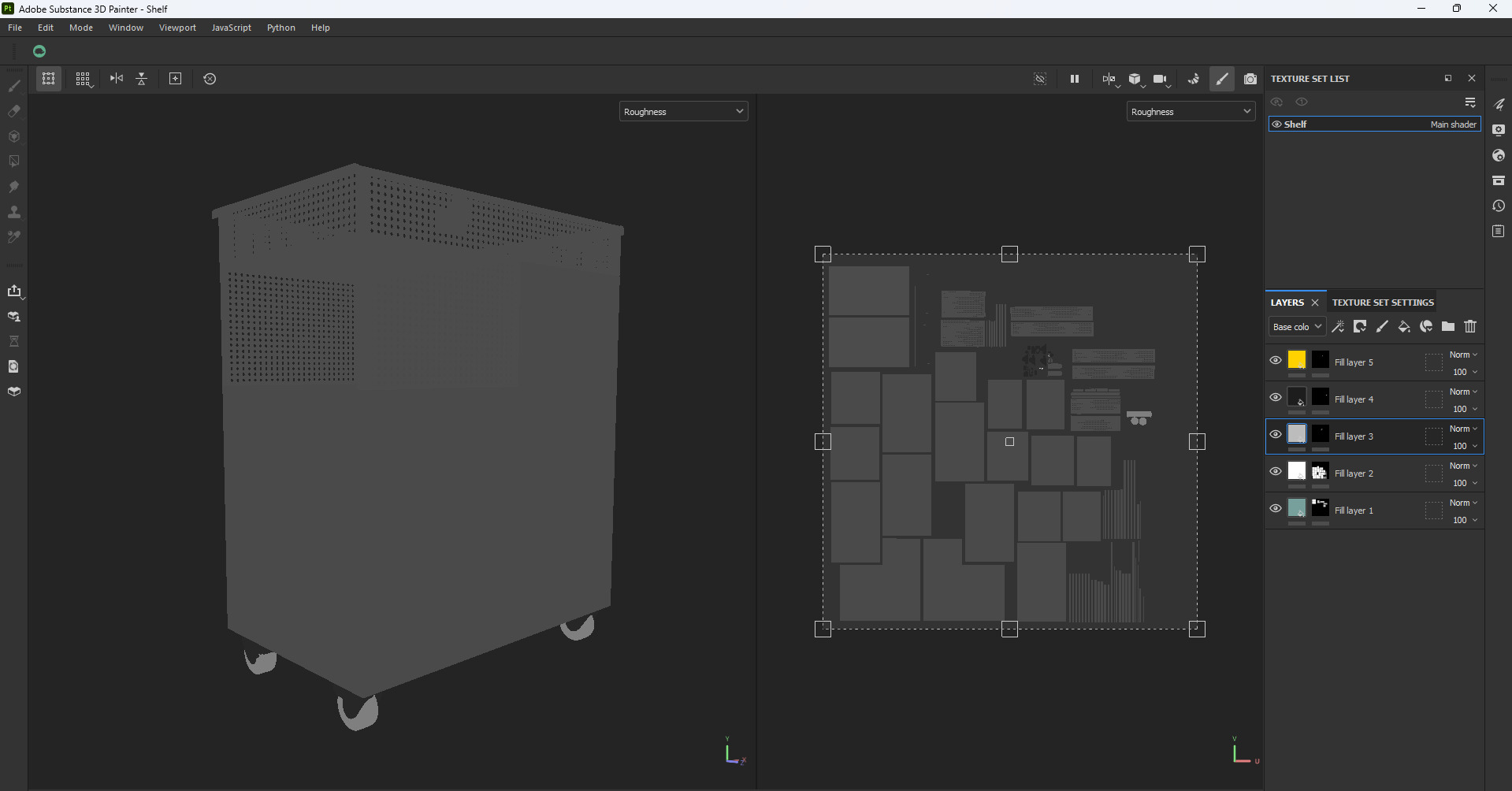 Utility Trolley Cart Low-poly 3D model_23
