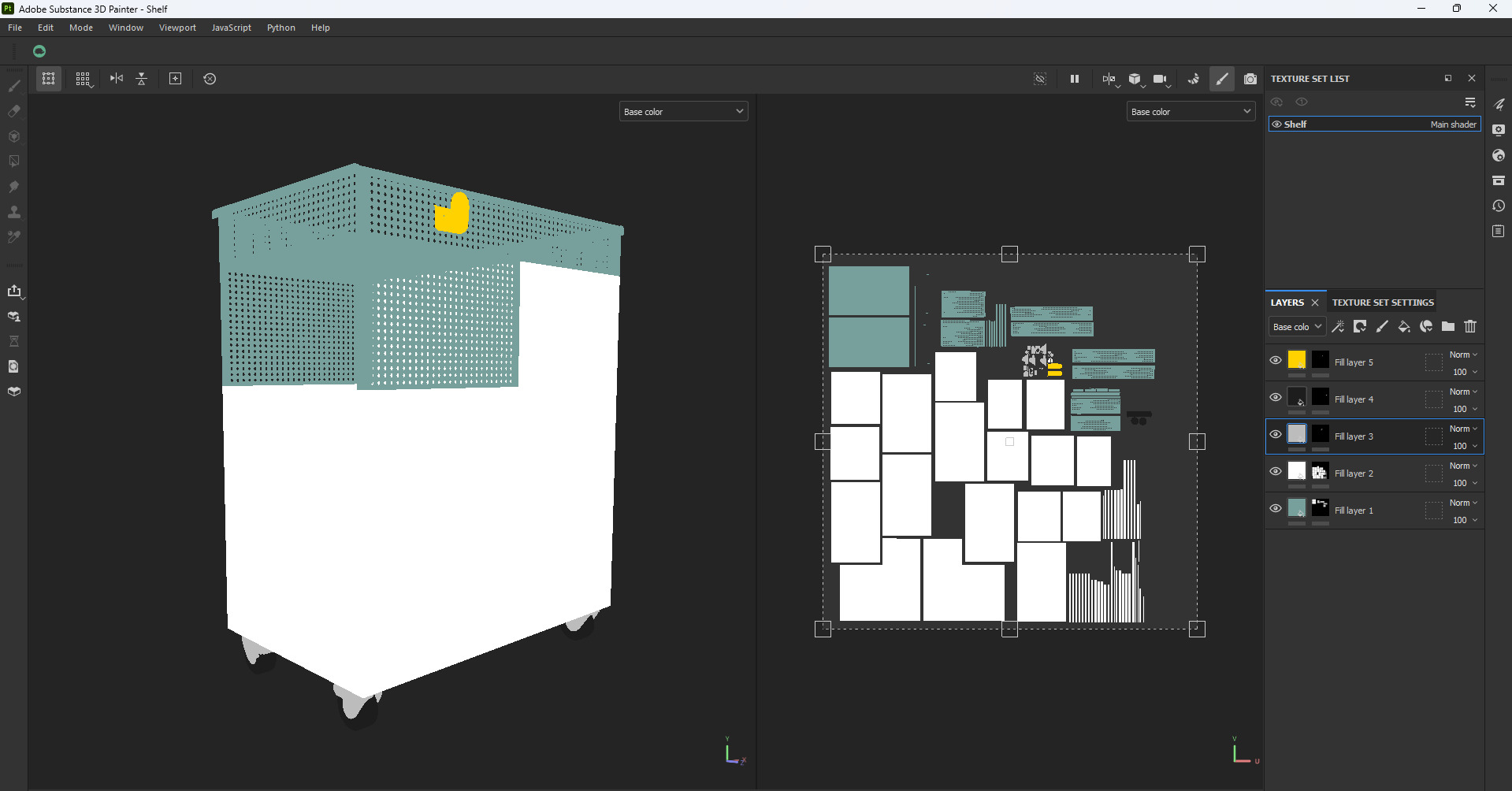 Utility Trolley Cart Low-poly 3D model_20