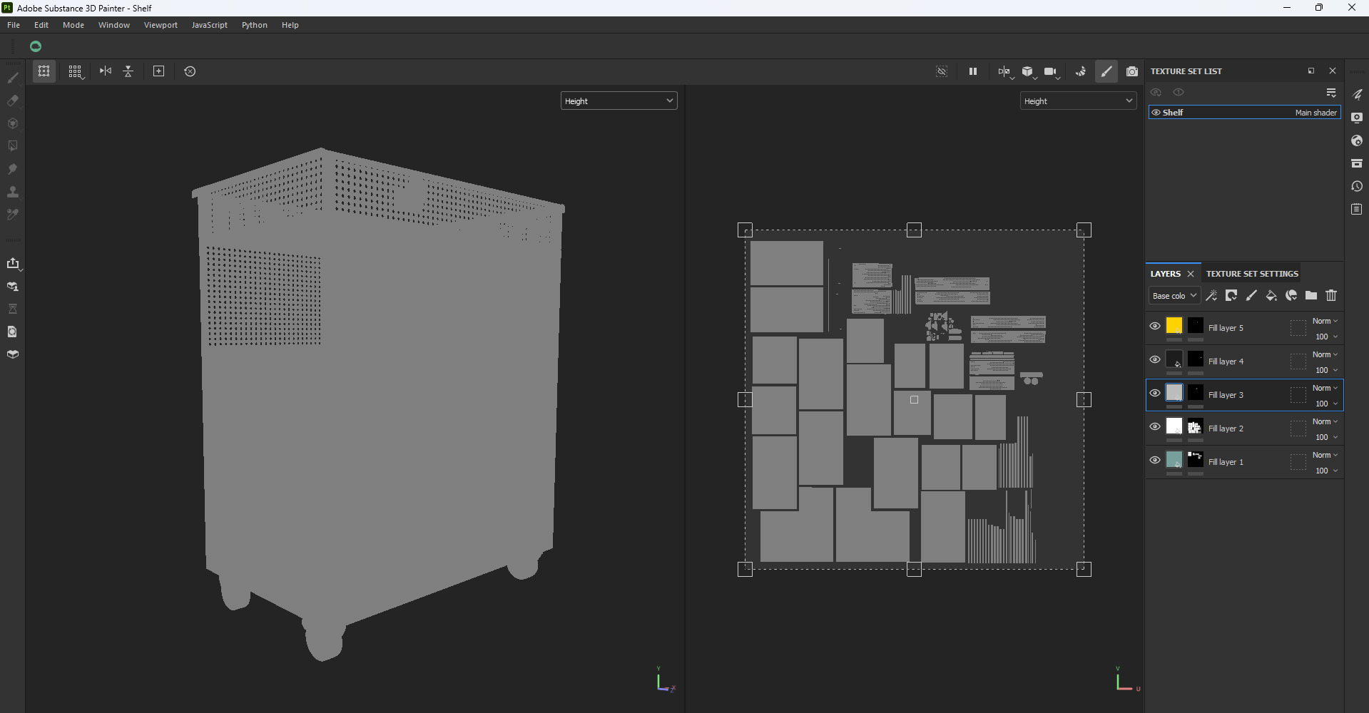 Utility Trolley Cart Low-poly 3D model_19