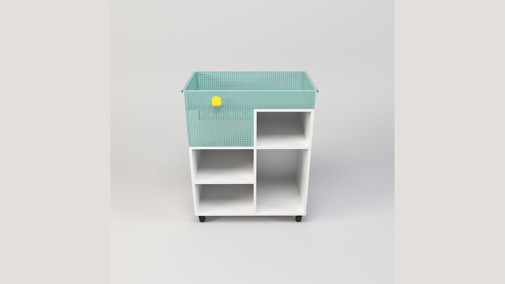 Utility Trolley Cart Low-poly 3D model_4