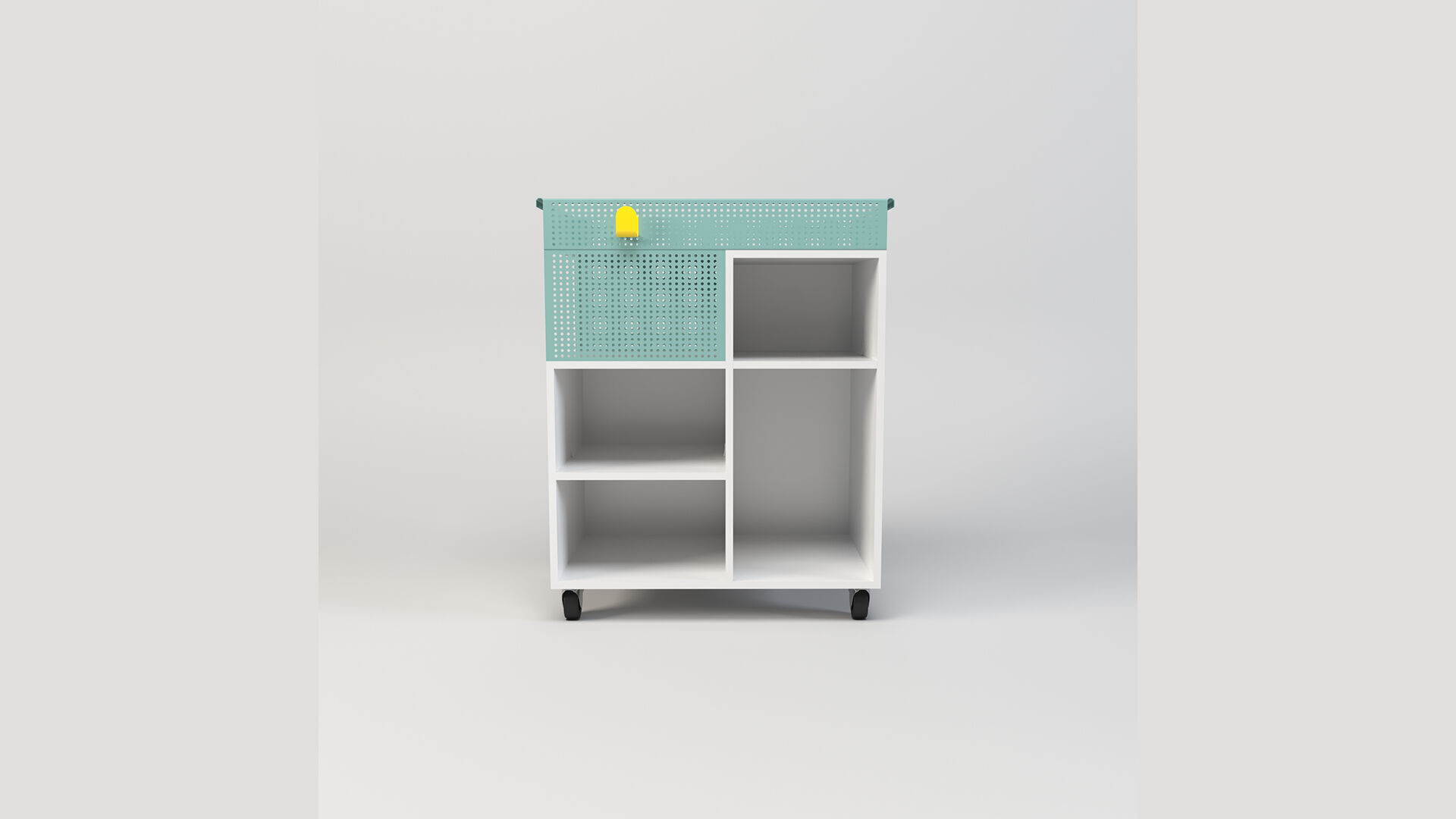 Utility Trolley Cart Low-poly 3D model_3