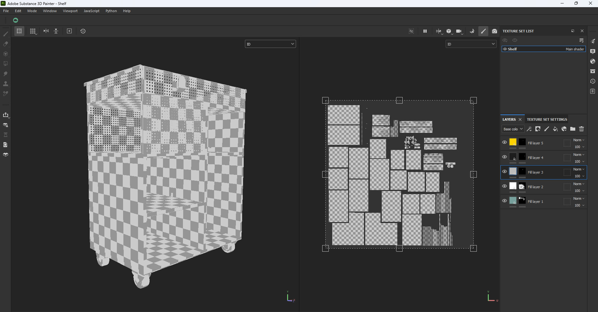 Utility Trolley Cart Low-poly 3D model_26