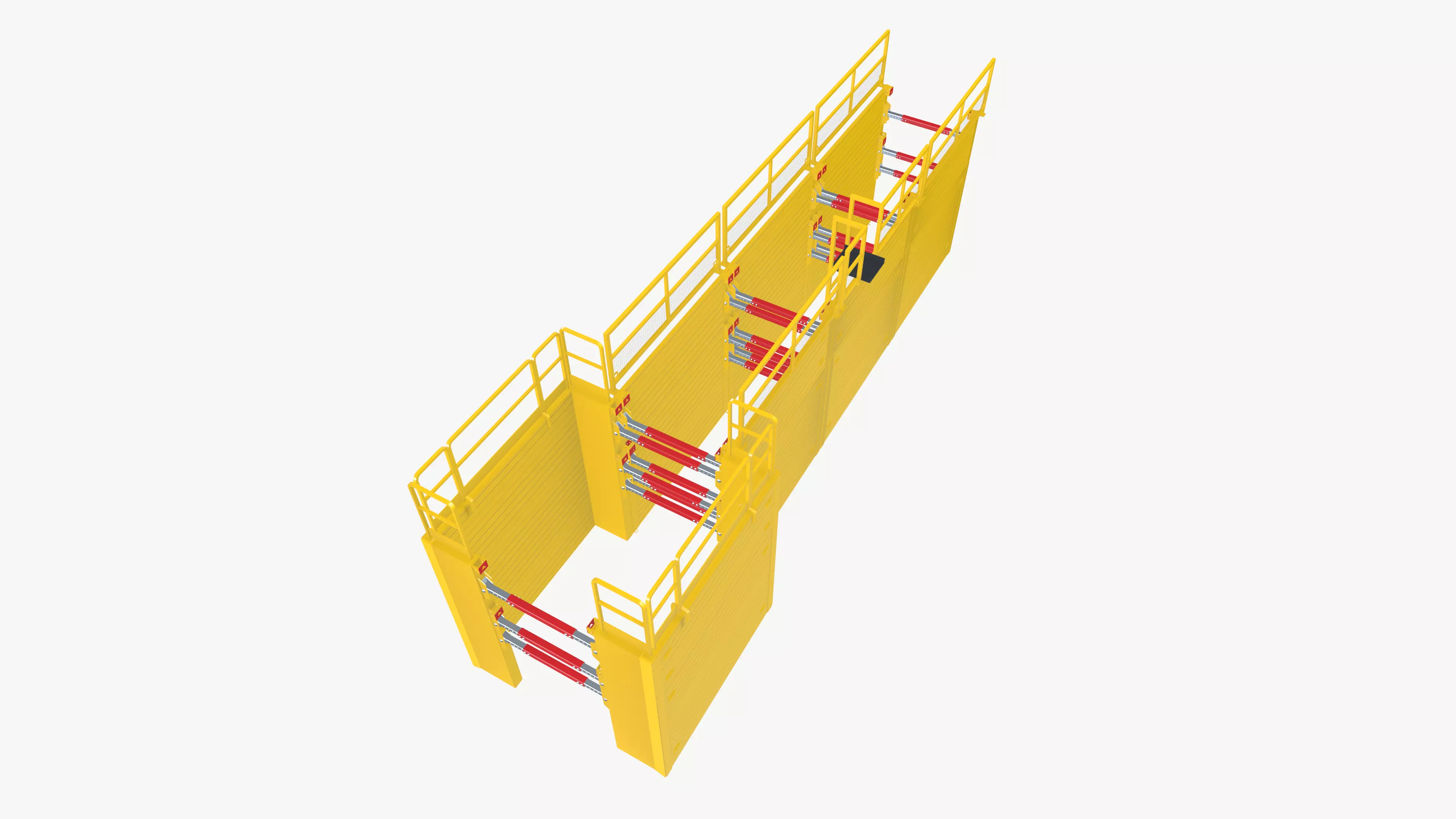 Shoring Setup Low-poly 3D model_0