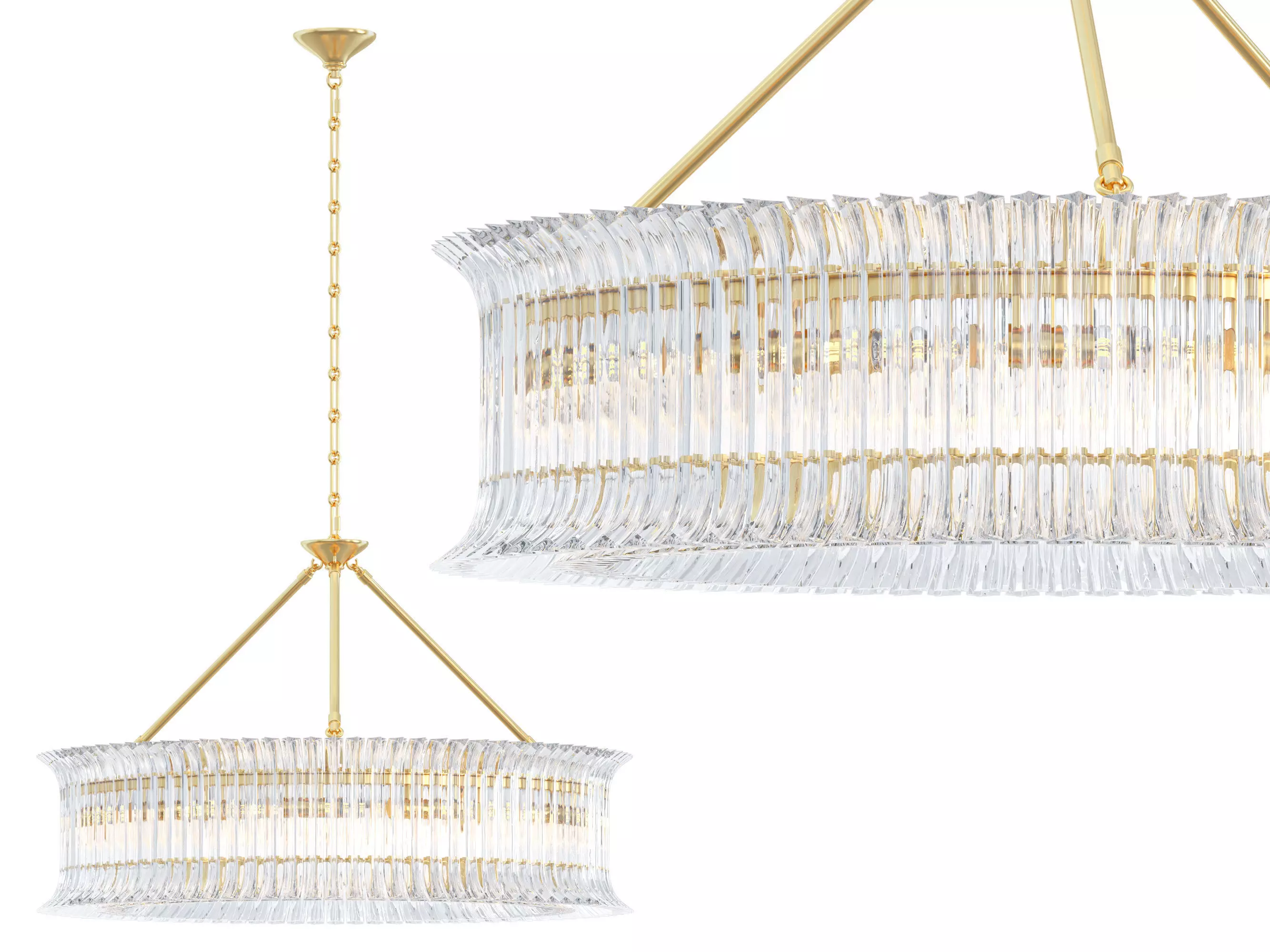 Rhine Ring Chandelier 3D model_0