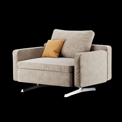 Modern chair 8 3D model 3