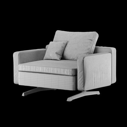 Modern chair 8 3D model 5