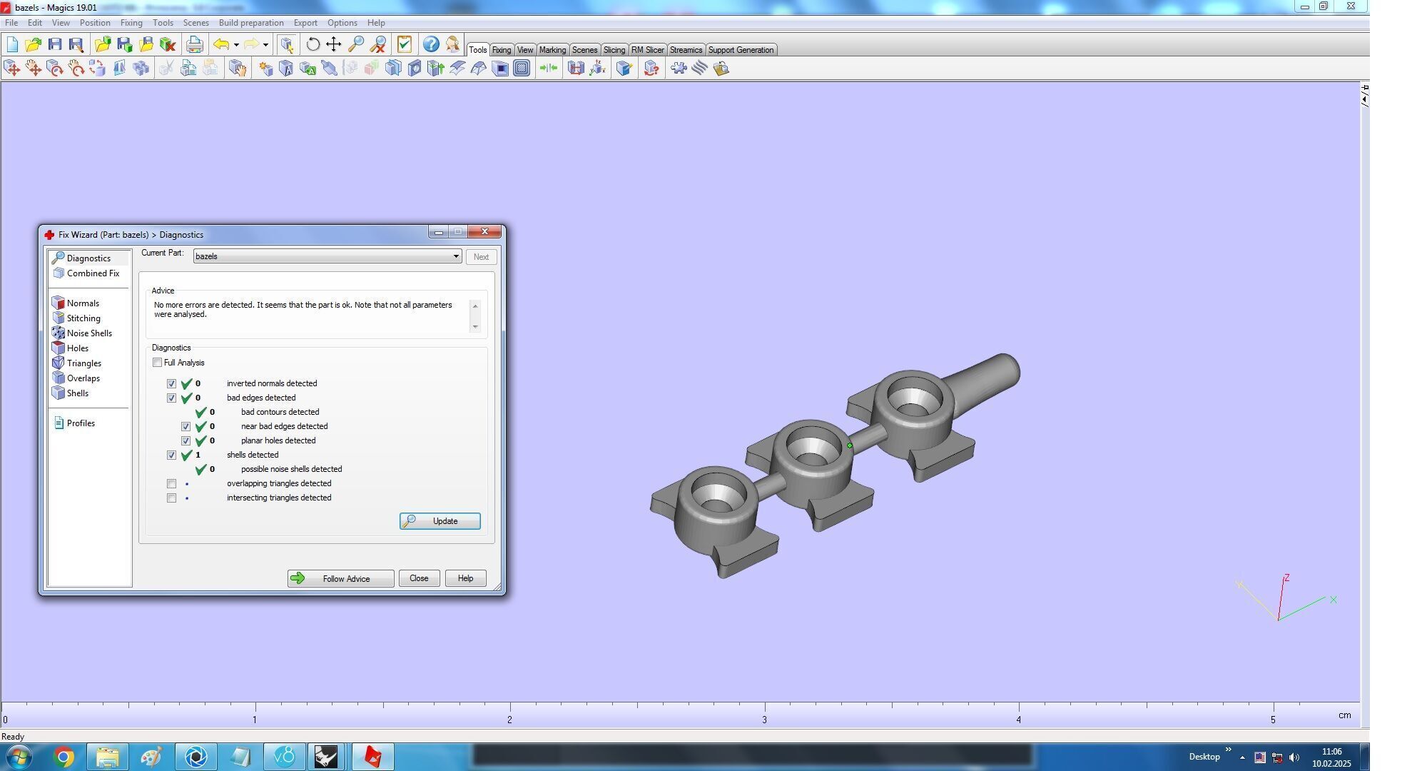 Move Paved  Bracelet with Moving Diamonds 3D print model_18