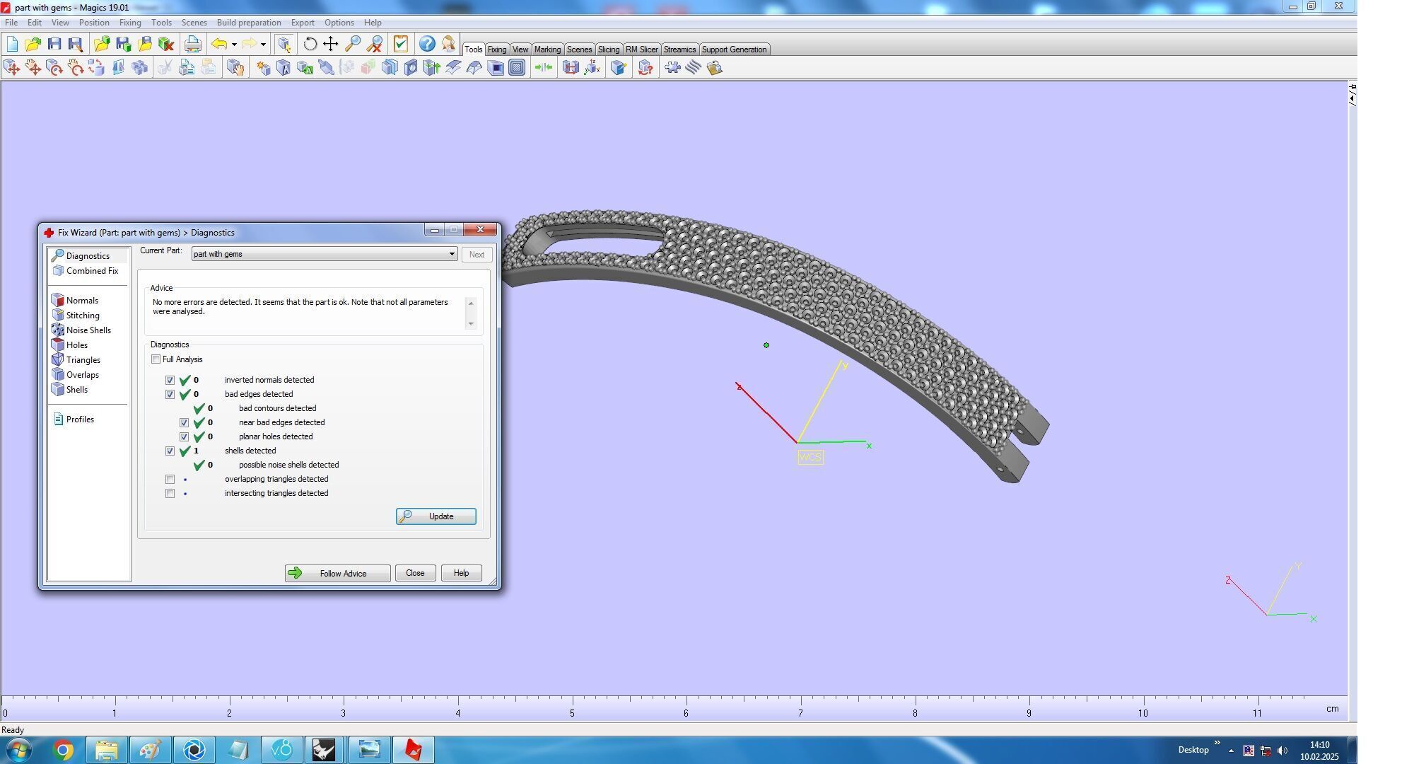 Move Paved  Bracelet with Moving Diamonds 3D print model_22