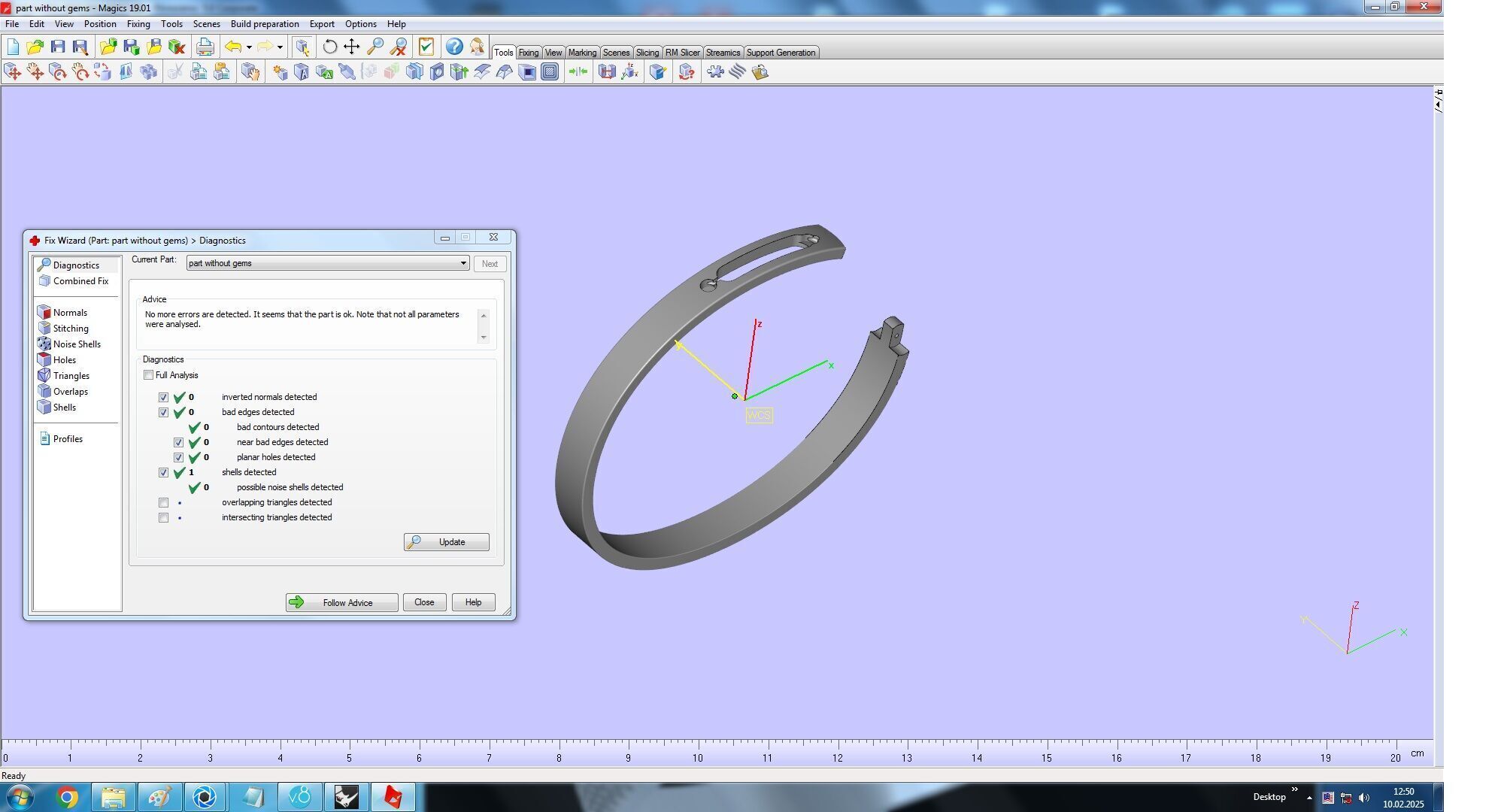 Move Paved  Bracelet with Moving Diamonds 3D print model_20