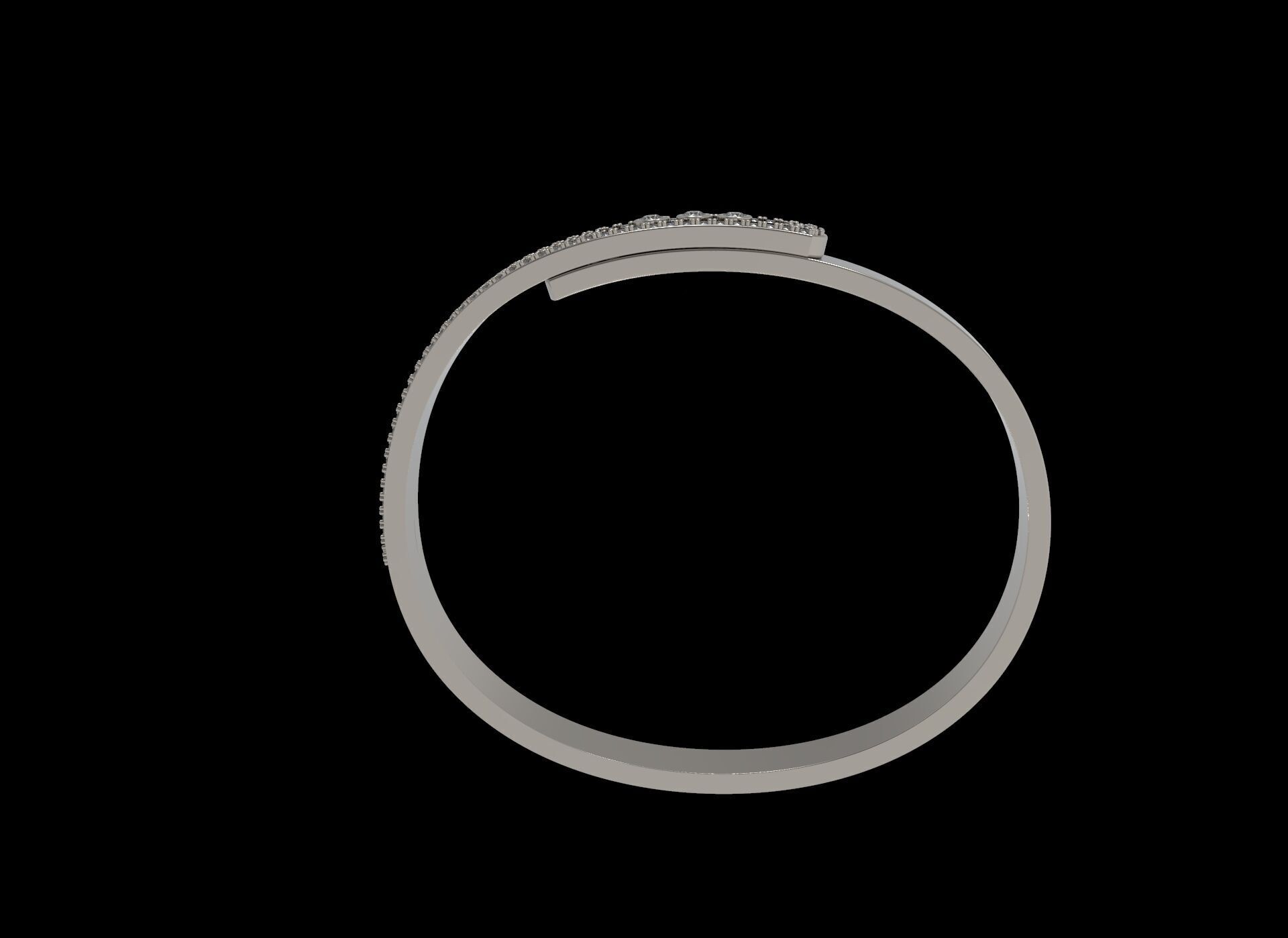 Move Paved  Bracelet with Moving Diamonds 3D print model_2