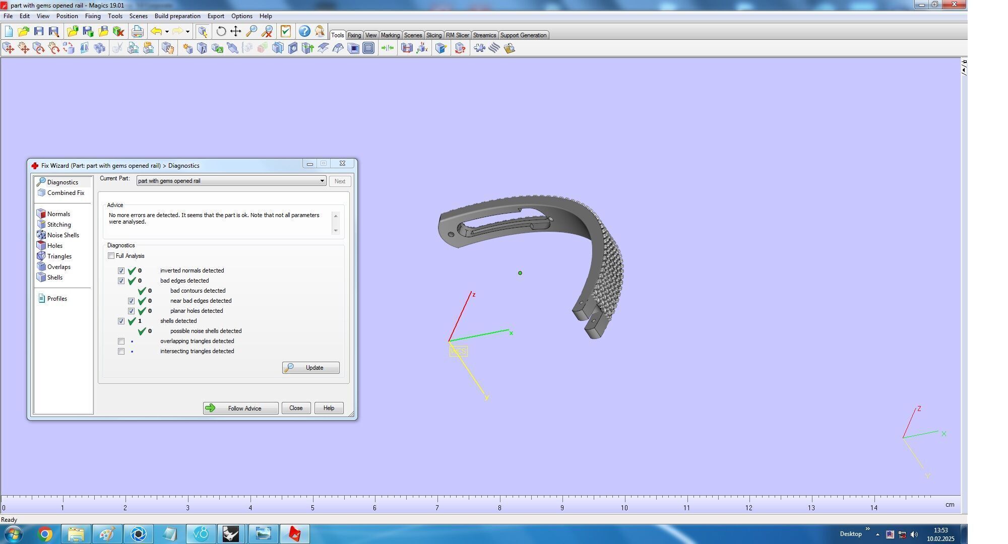 Move Paved  Bracelet with Moving Diamonds 3D print model_21