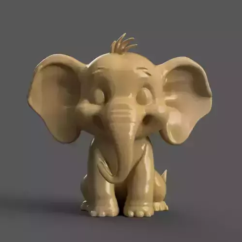 Cute Baby Elephant Decor Perfect for Desk - Table