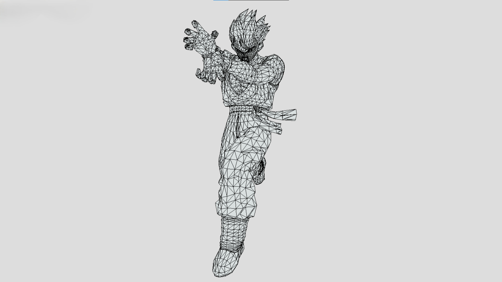 Adult Gohan Kamehameha - Dragon Ball Z -  Dragon Ball Legends Low-poly 3D model_2