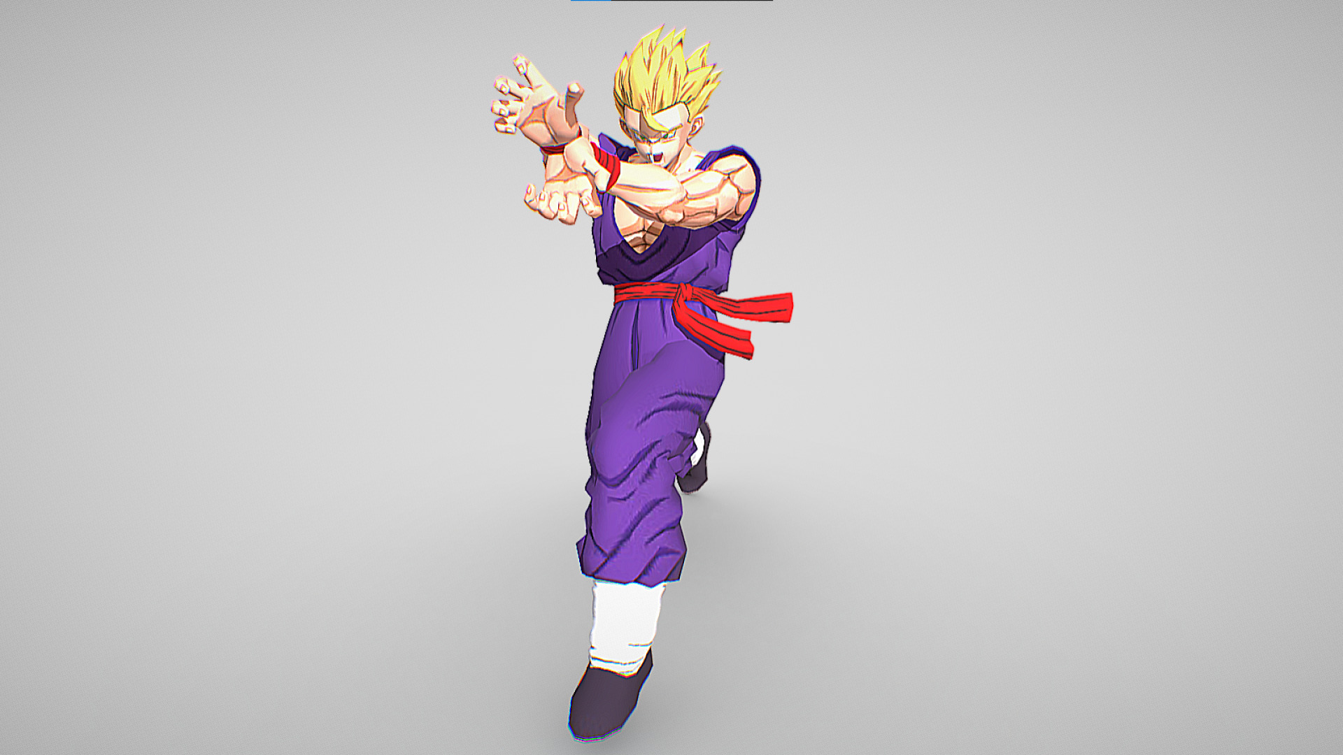 Adult Gohan Kamehameha - Dragon Ball Z -  Dragon Ball Legends Low-poly 3D model_1
