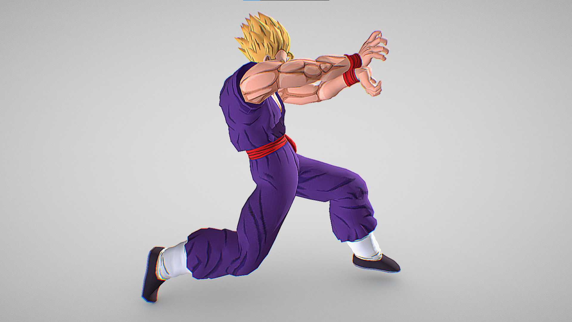 Adult Gohan Kamehameha - Dragon Ball Z -  Dragon Ball Legends Low-poly 3D model_4