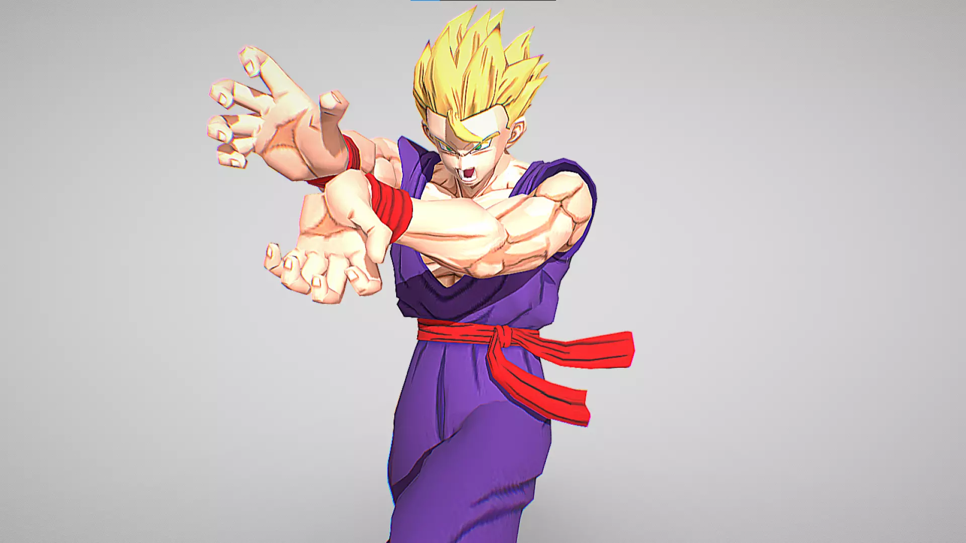 Adult Gohan Kamehameha - Dragon Ball Z -  Dragon Ball Legends Low-poly 3D model_0