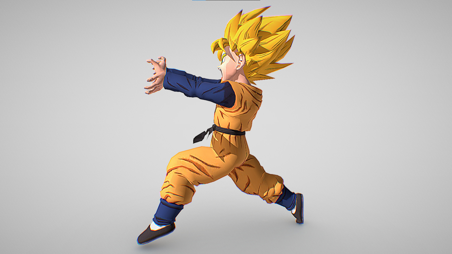 Kid Goten Kamehameha - Dragon Ball Legends - Dragon Ball Z Low-poly 3D model_5