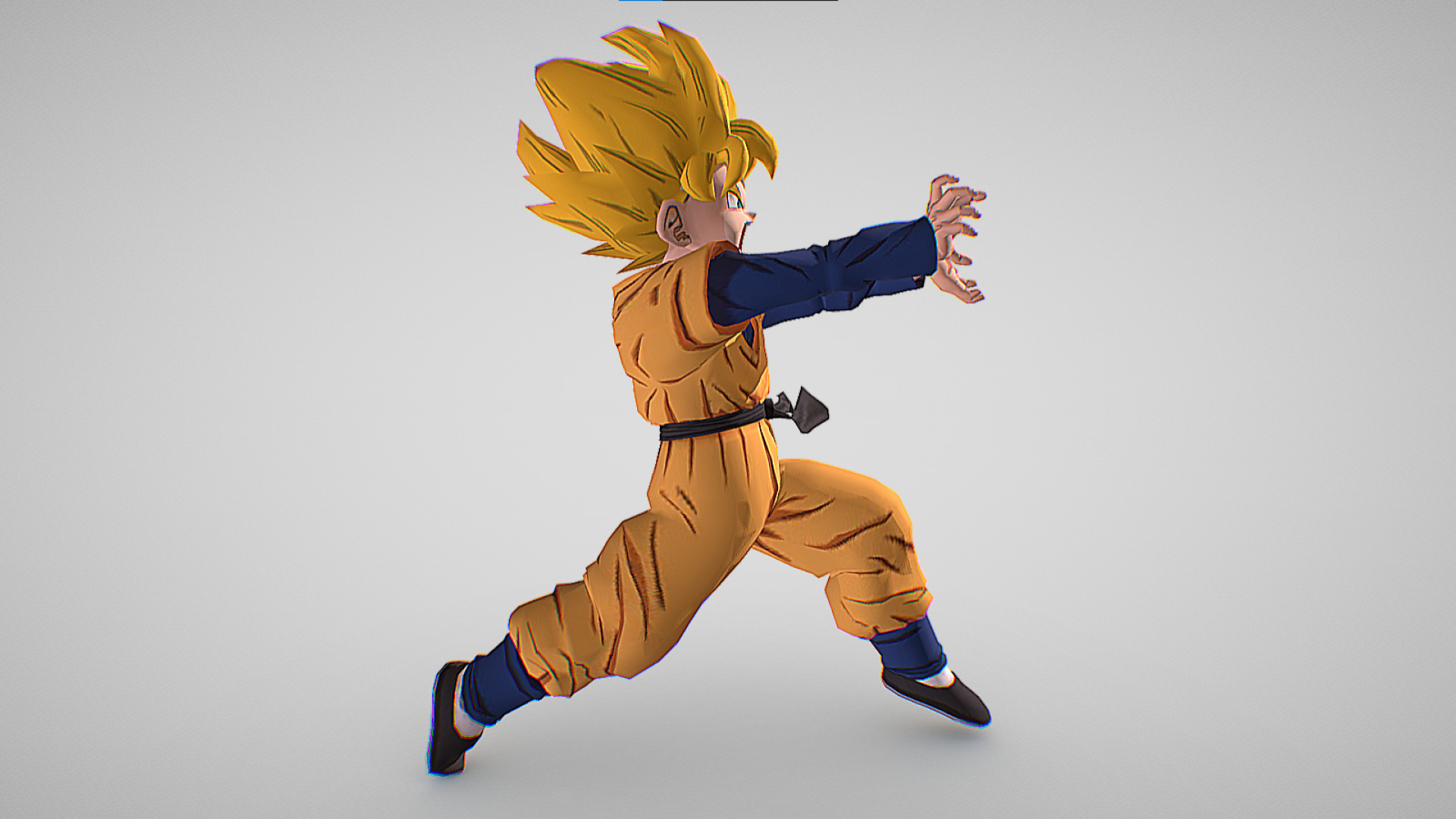 Kid Goten Kamehameha - Dragon Ball Legends - Dragon Ball Z Low-poly 3D model_4