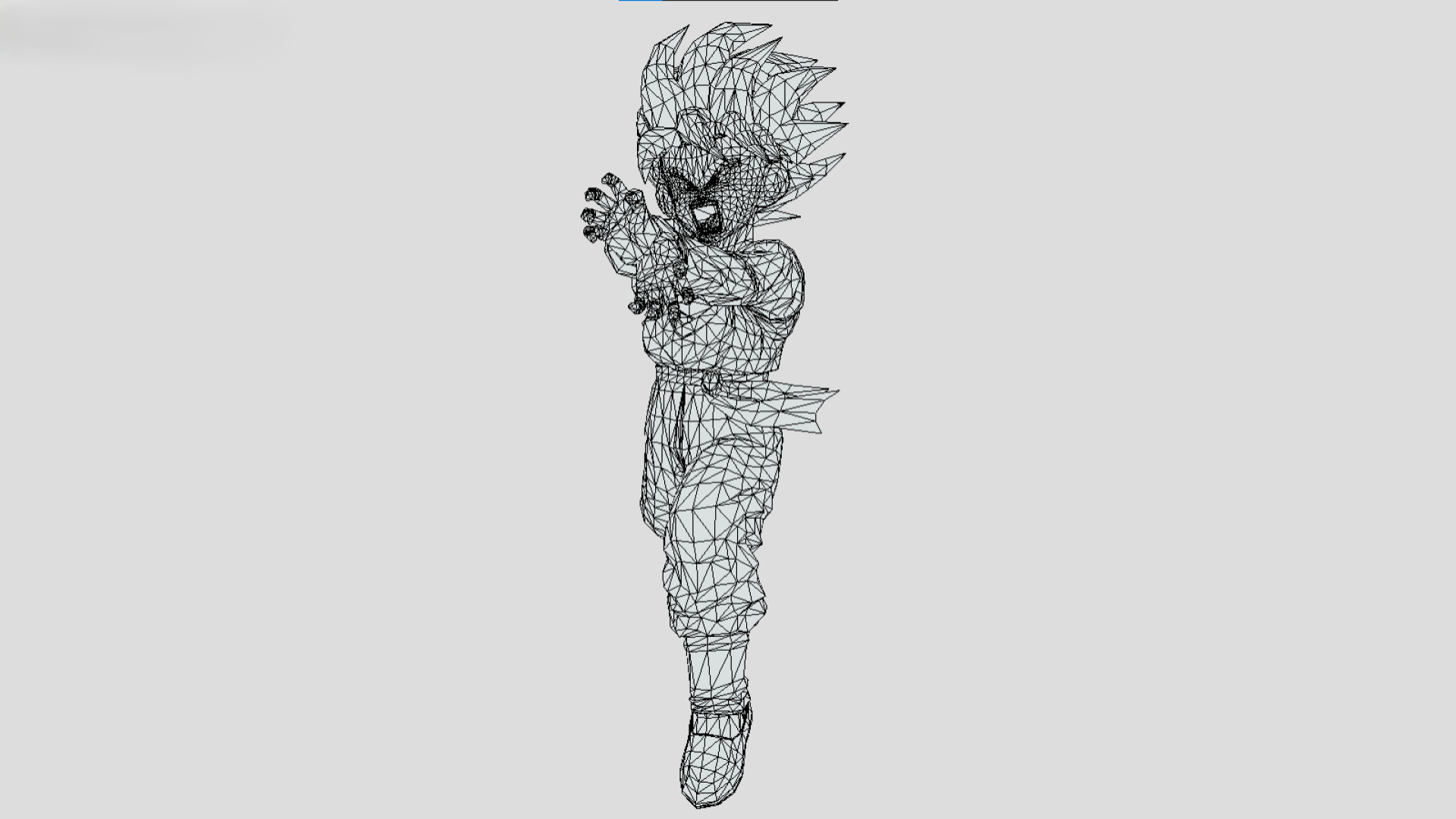 Kid Goten Kamehameha - Dragon Ball Legends - Dragon Ball Z Low-poly 3D model_2