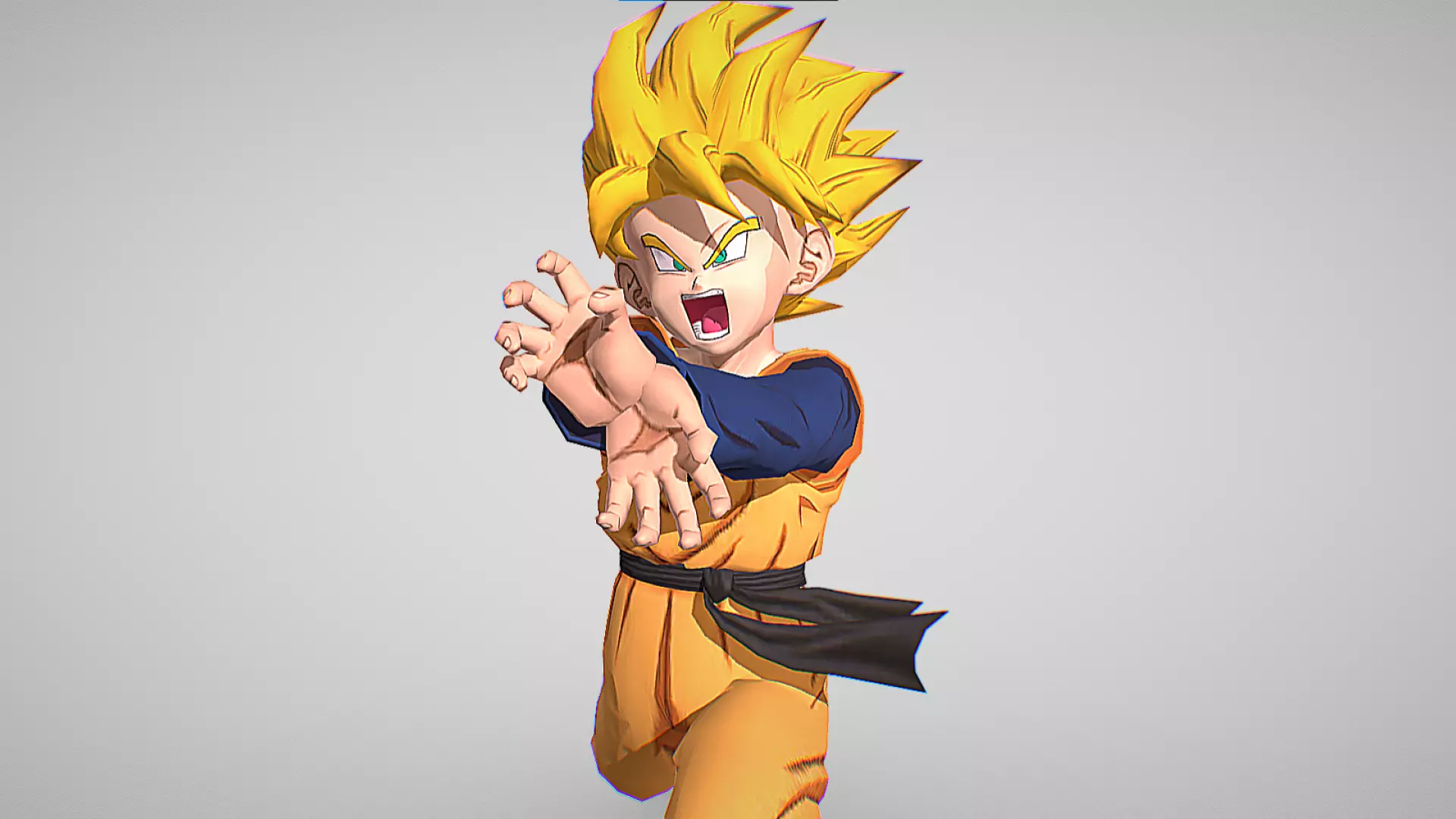 Kid Goten Kamehameha - Dragon Ball Legends - Dragon Ball Z Low-poly 3D model_0