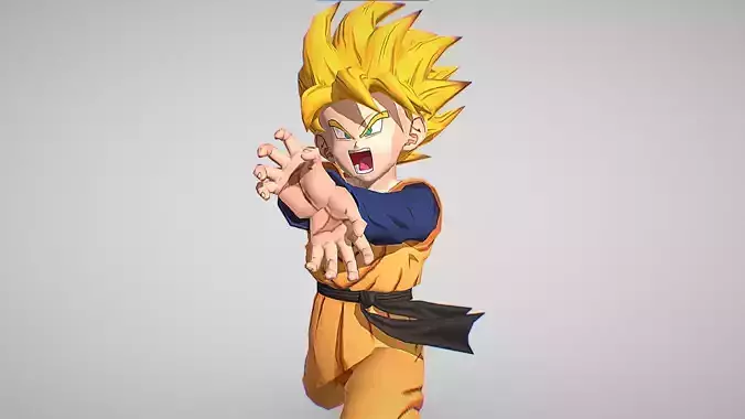 Kid Goten Kamehameha - Dragon Ball Legends - Dragon Ball Z 3D model