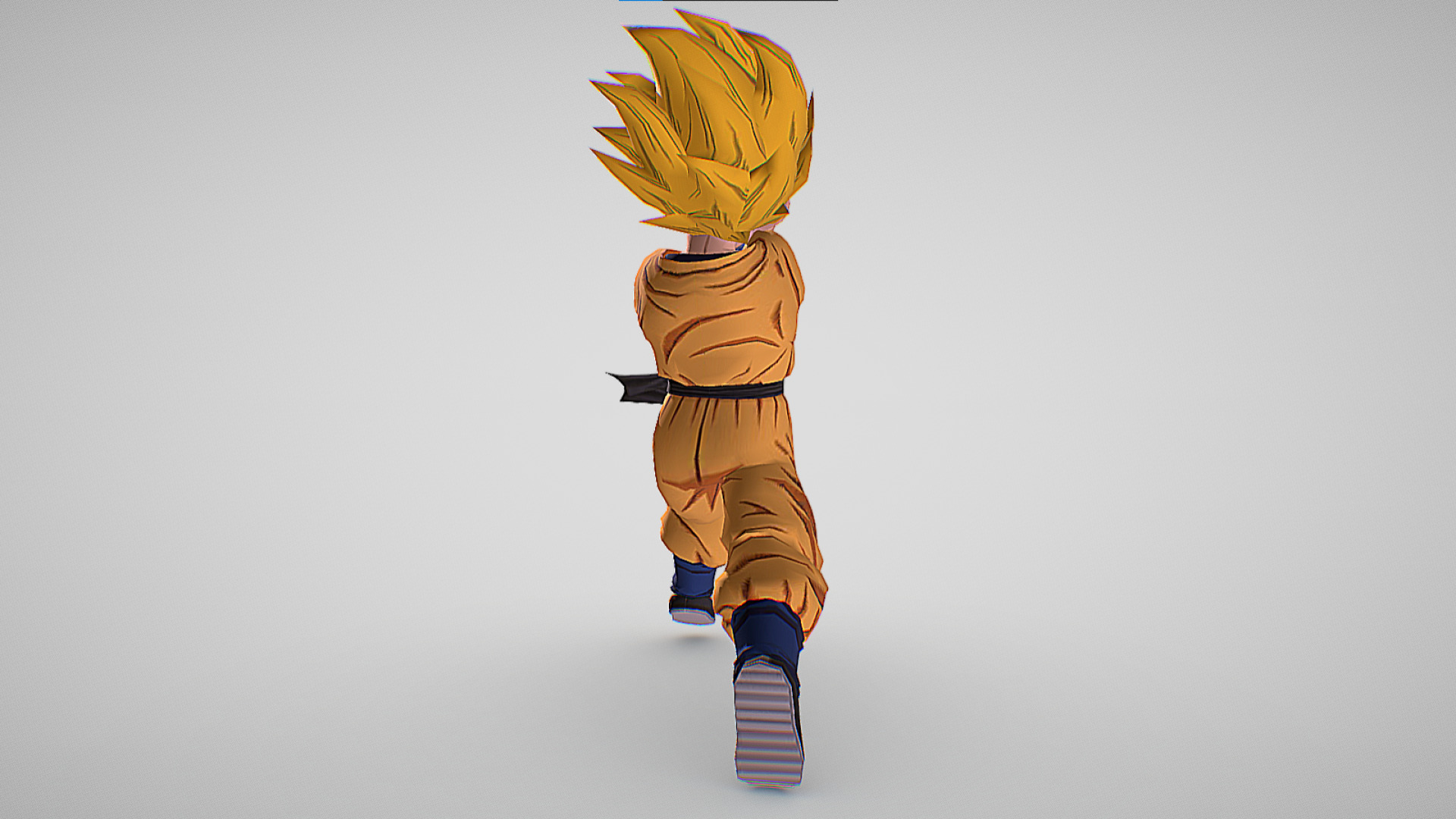 Kid Goten Kamehameha - Dragon Ball Legends - Dragon Ball Z Low-poly 3D model_3