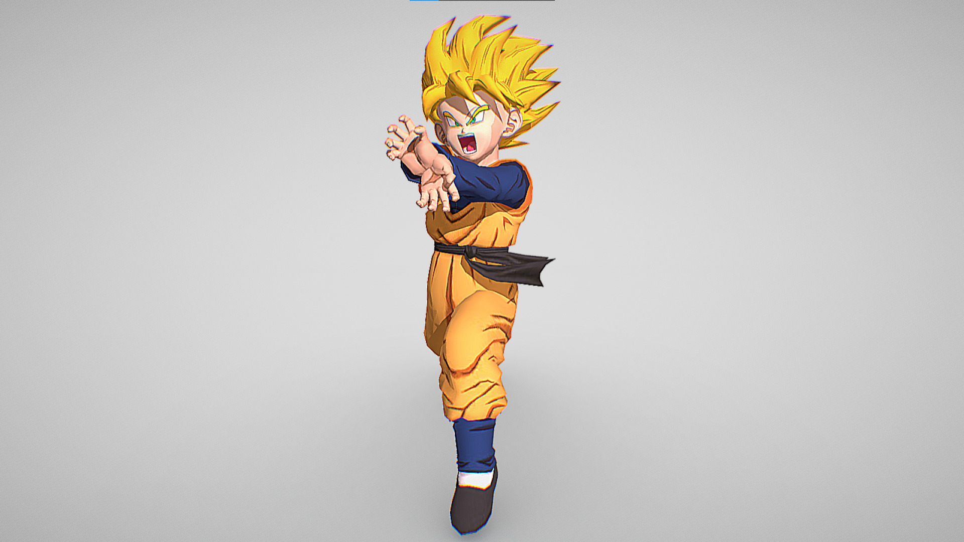 Kid Goten Kamehameha - Dragon Ball Legends - Dragon Ball Z Low-poly 3D model_1