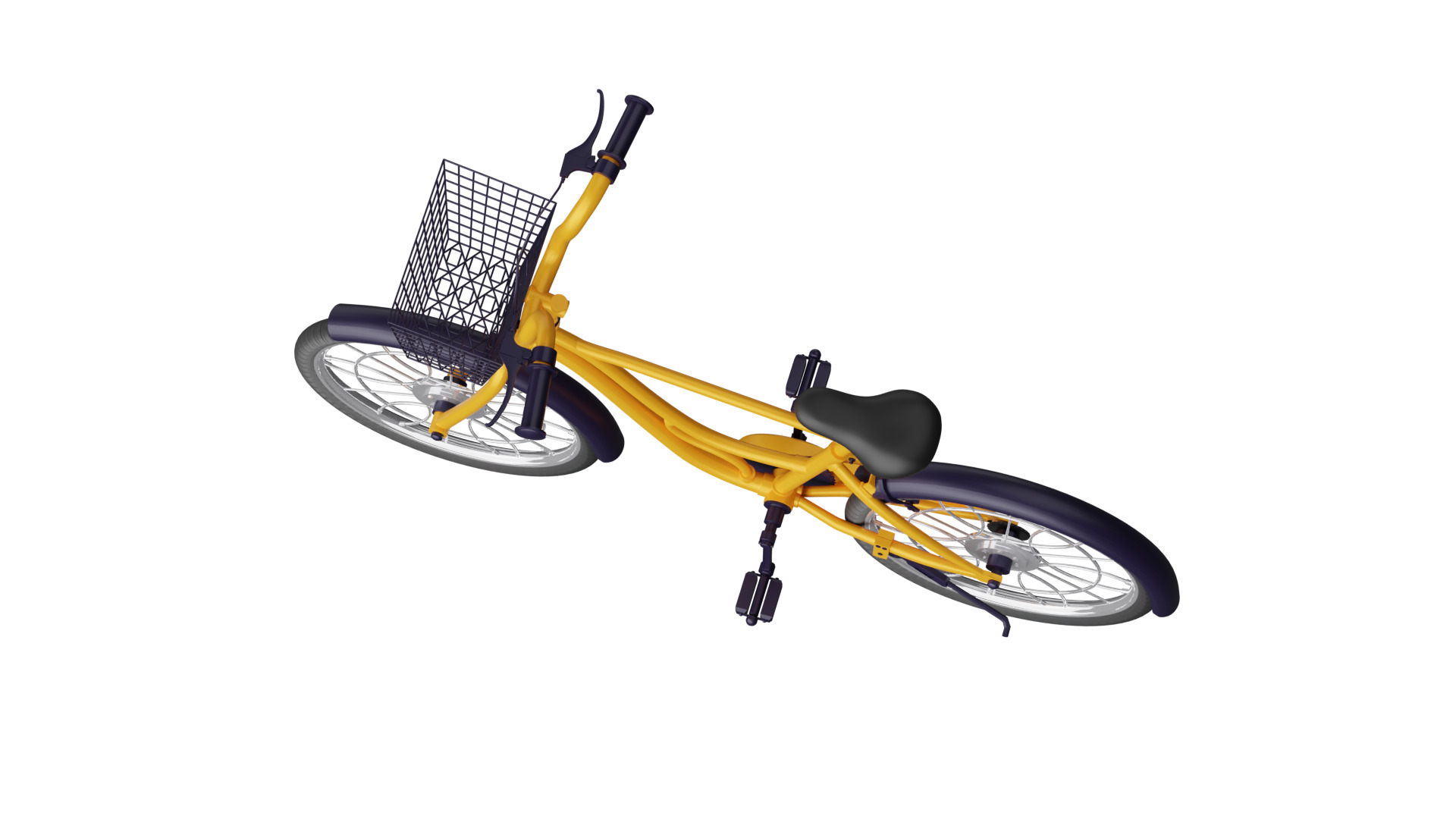 Bicycle Low-poly 3D model_6