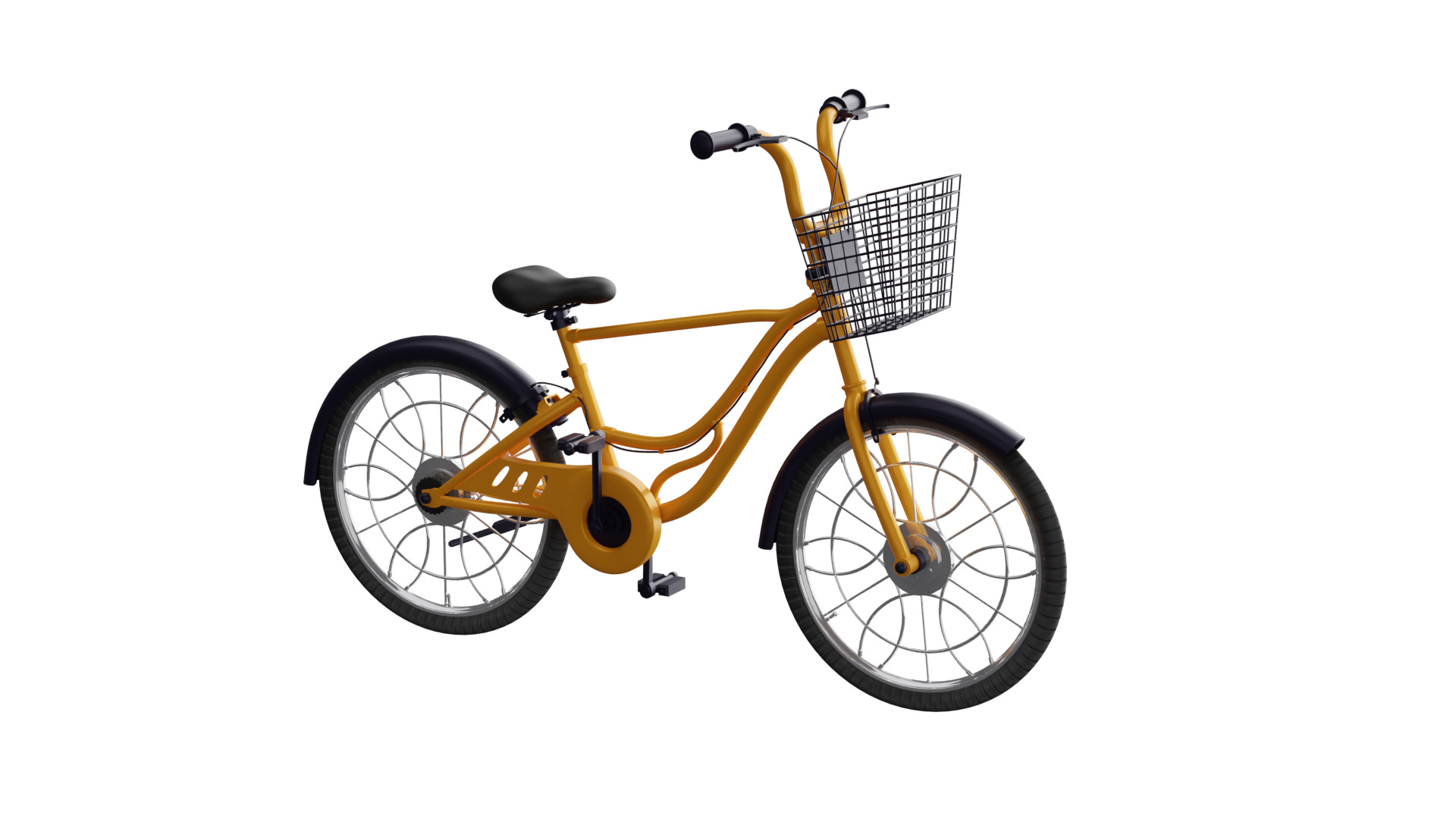 Bicycle Low-poly 3D model_2