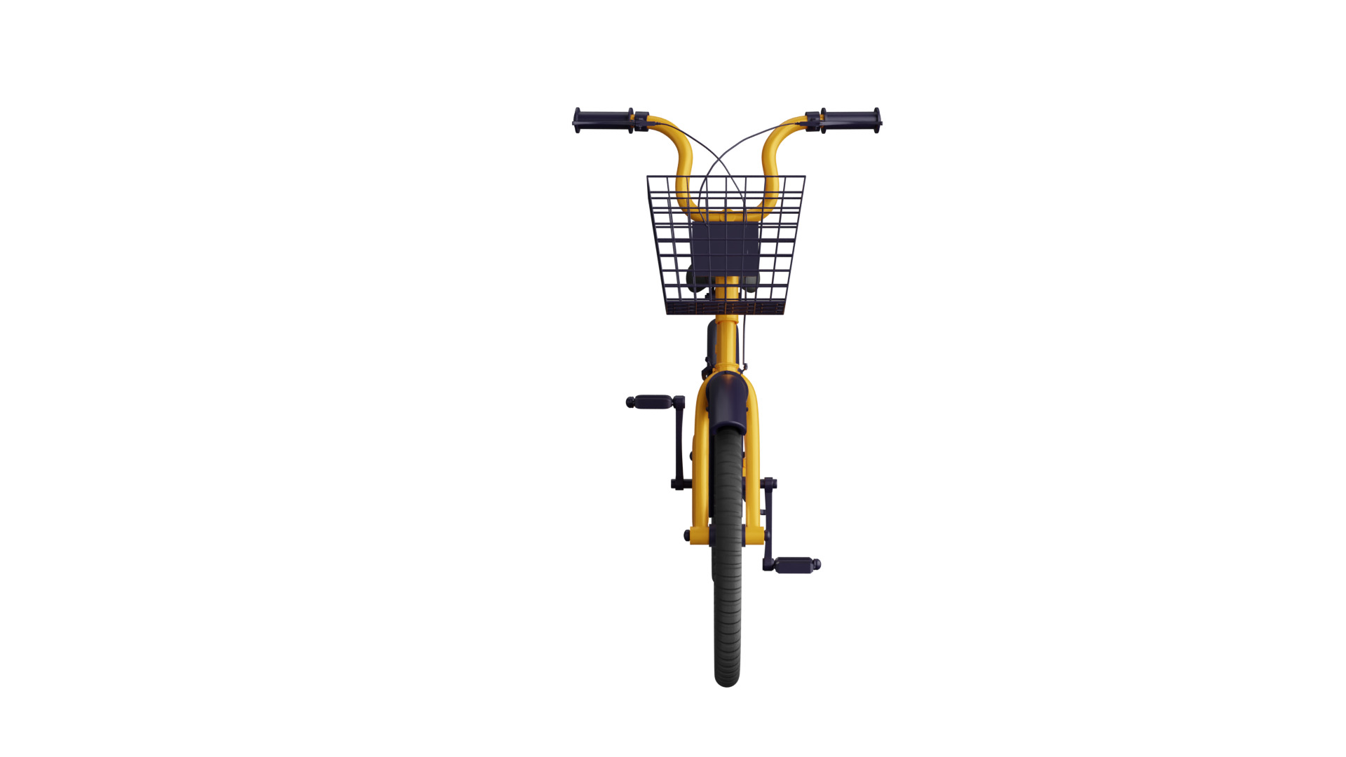 Bicycle Low-poly 3D model_9