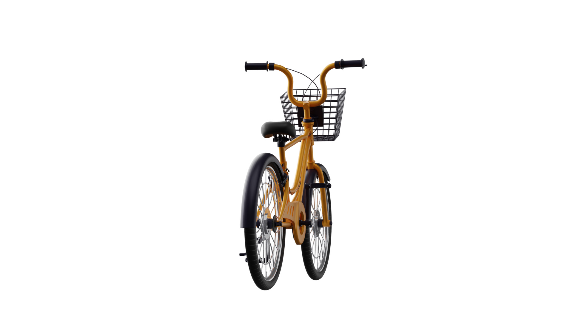 Bicycle Low-poly 3D model_4