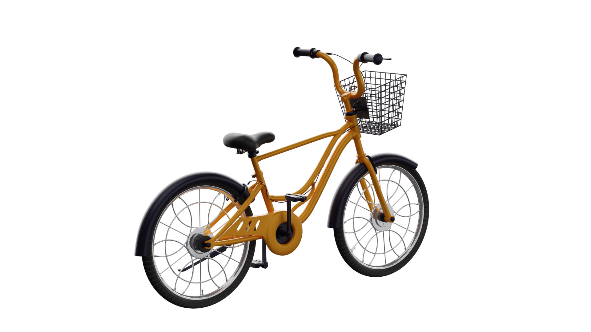 Bicycle Low-poly 3D model_3
