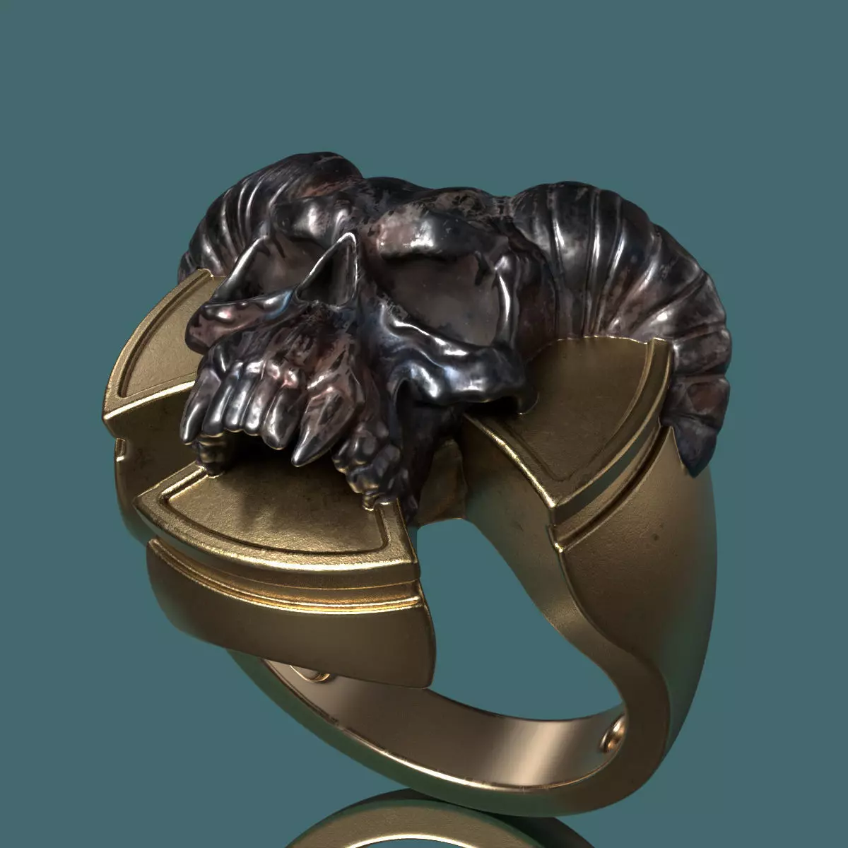 Maltese Cross Ring DVL 3D print model