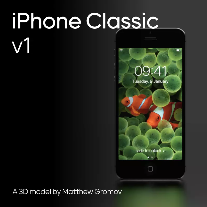iPhone classic - Concept - version 1 3D model_0