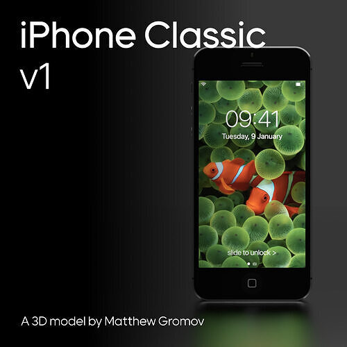 iPhone classic - Concept - version 1 3D model