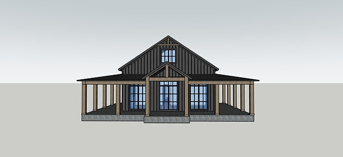 Old Town Creek House 3D Model 3D model