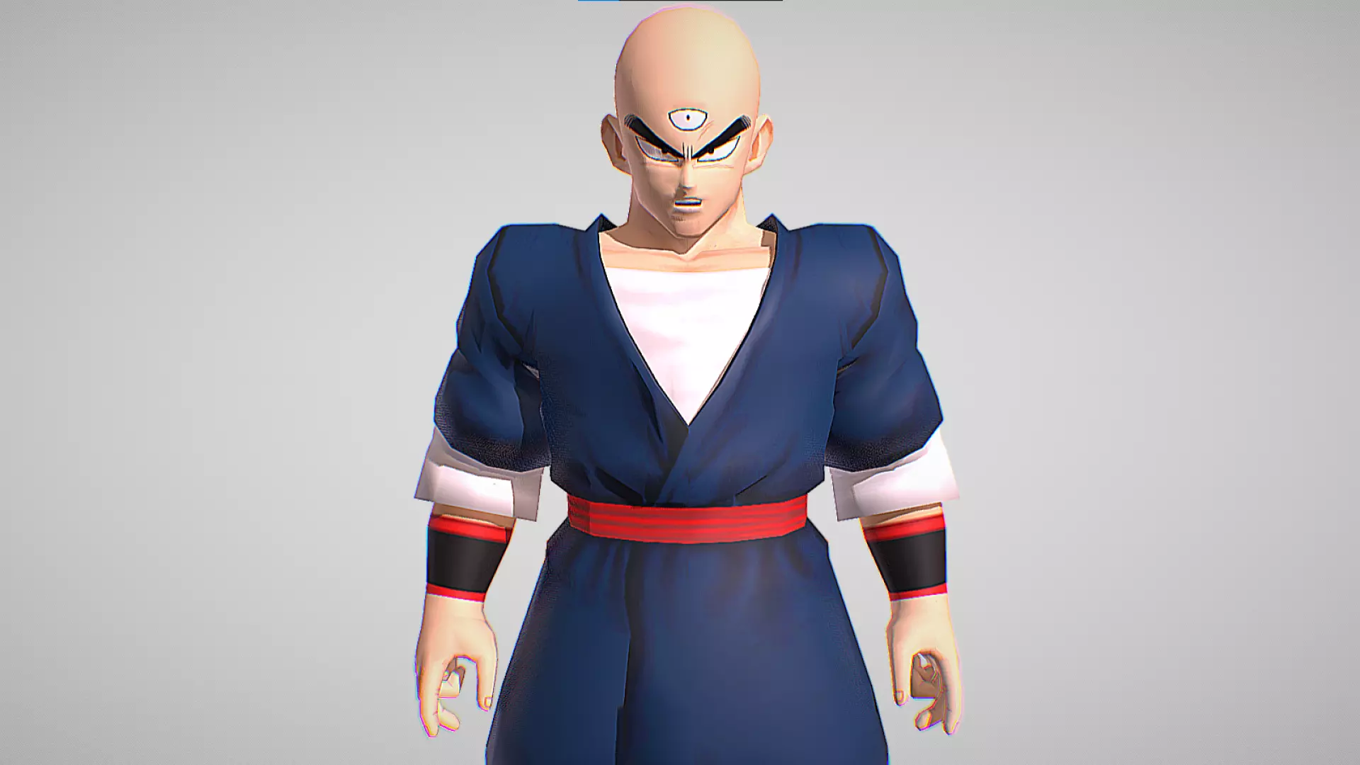 Teinshinhan - Dragon Ball Z - Budokai Low-poly 3D model_0