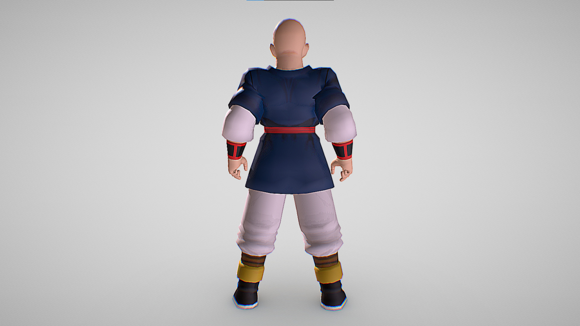 Teinshinhan - Dragon Ball Z - Budokai Low-poly 3D model_3