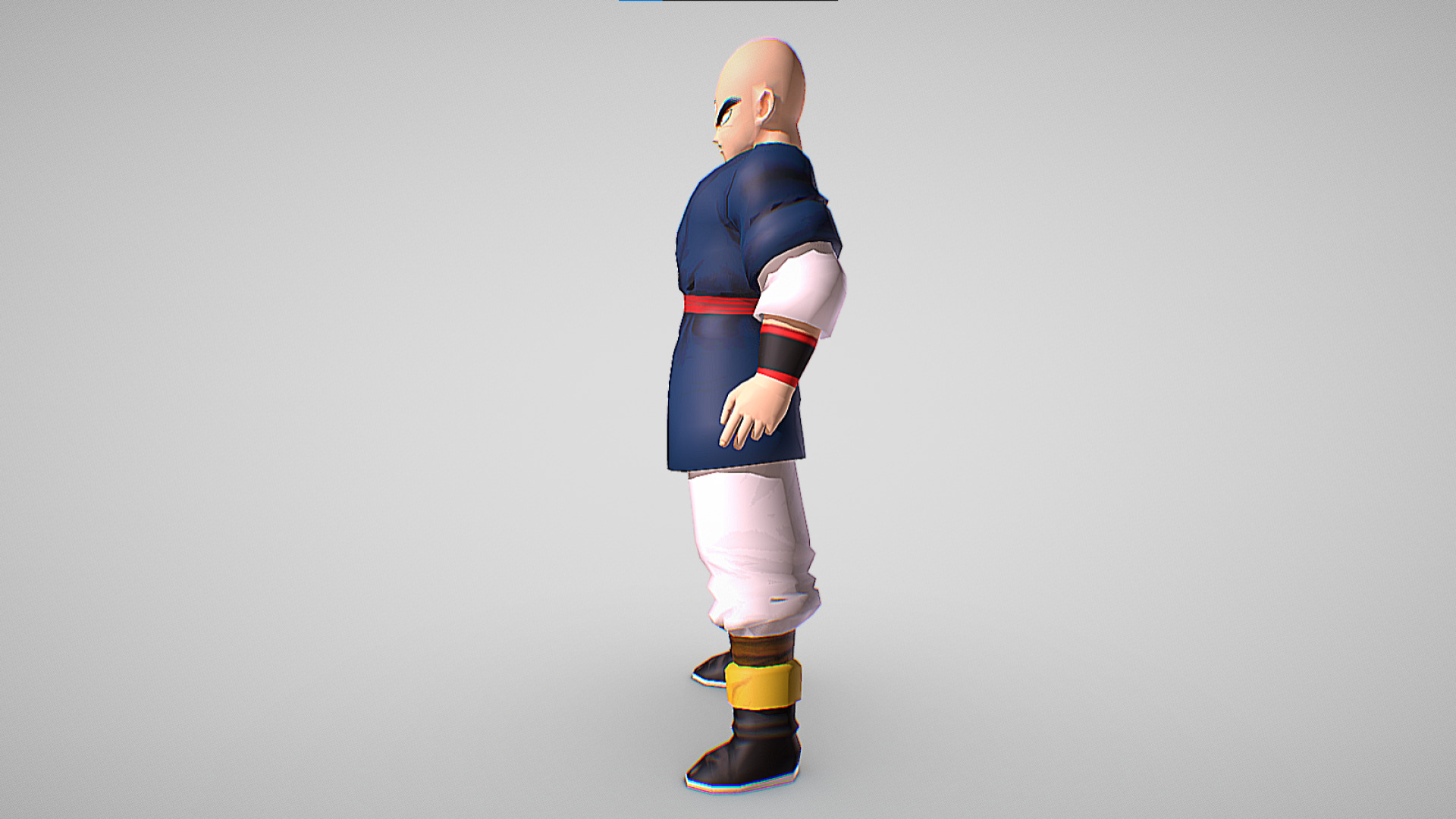 Teinshinhan - Dragon Ball Z - Budokai Low-poly 3D model_5