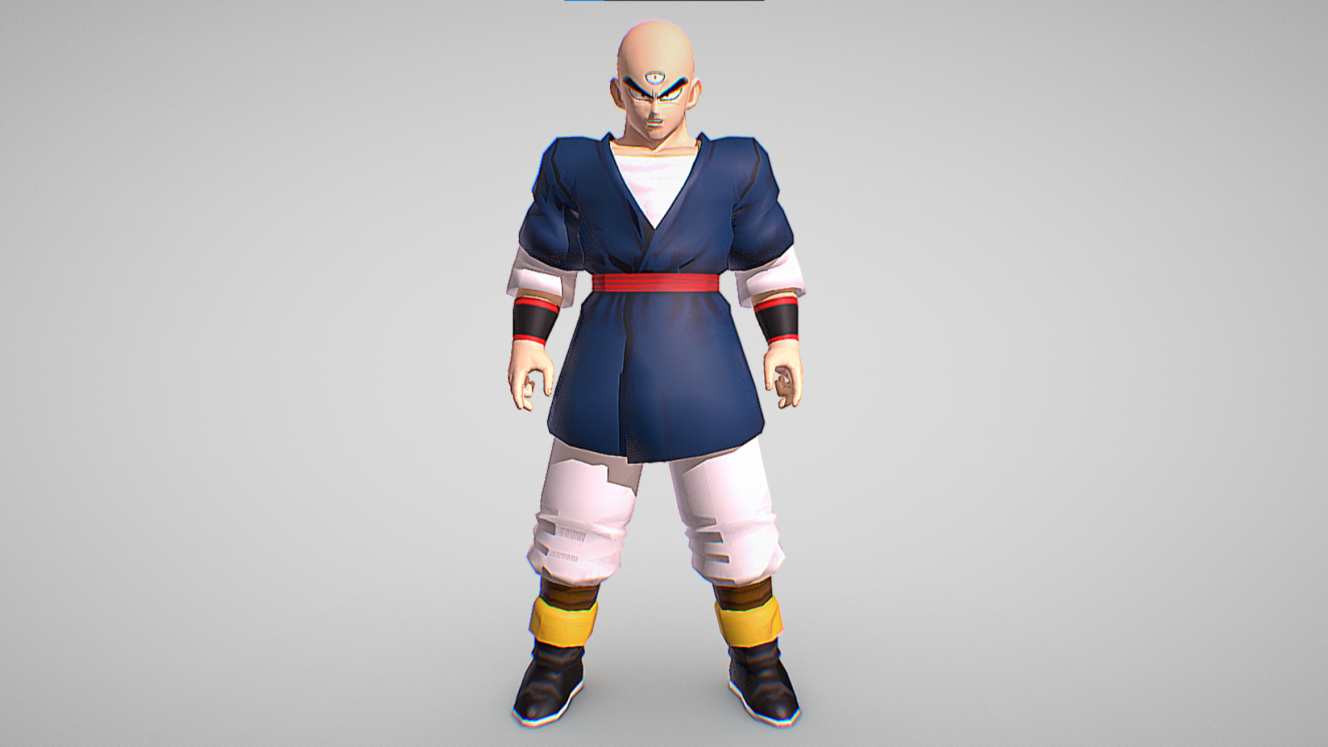 Teinshinhan - Dragon Ball Z - Budokai Low-poly 3D model_1