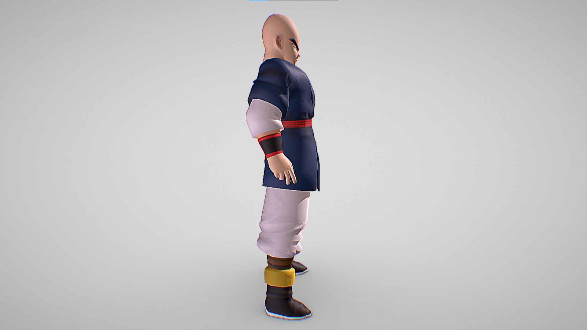 Teinshinhan - Dragon Ball Z - Budokai Low-poly 3D model_4