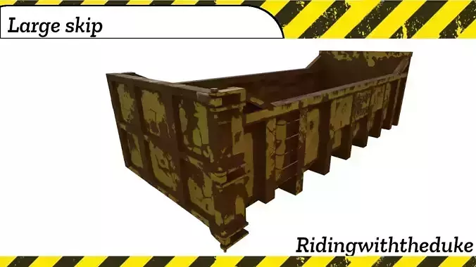 Skip 20 yard with textures 3D model