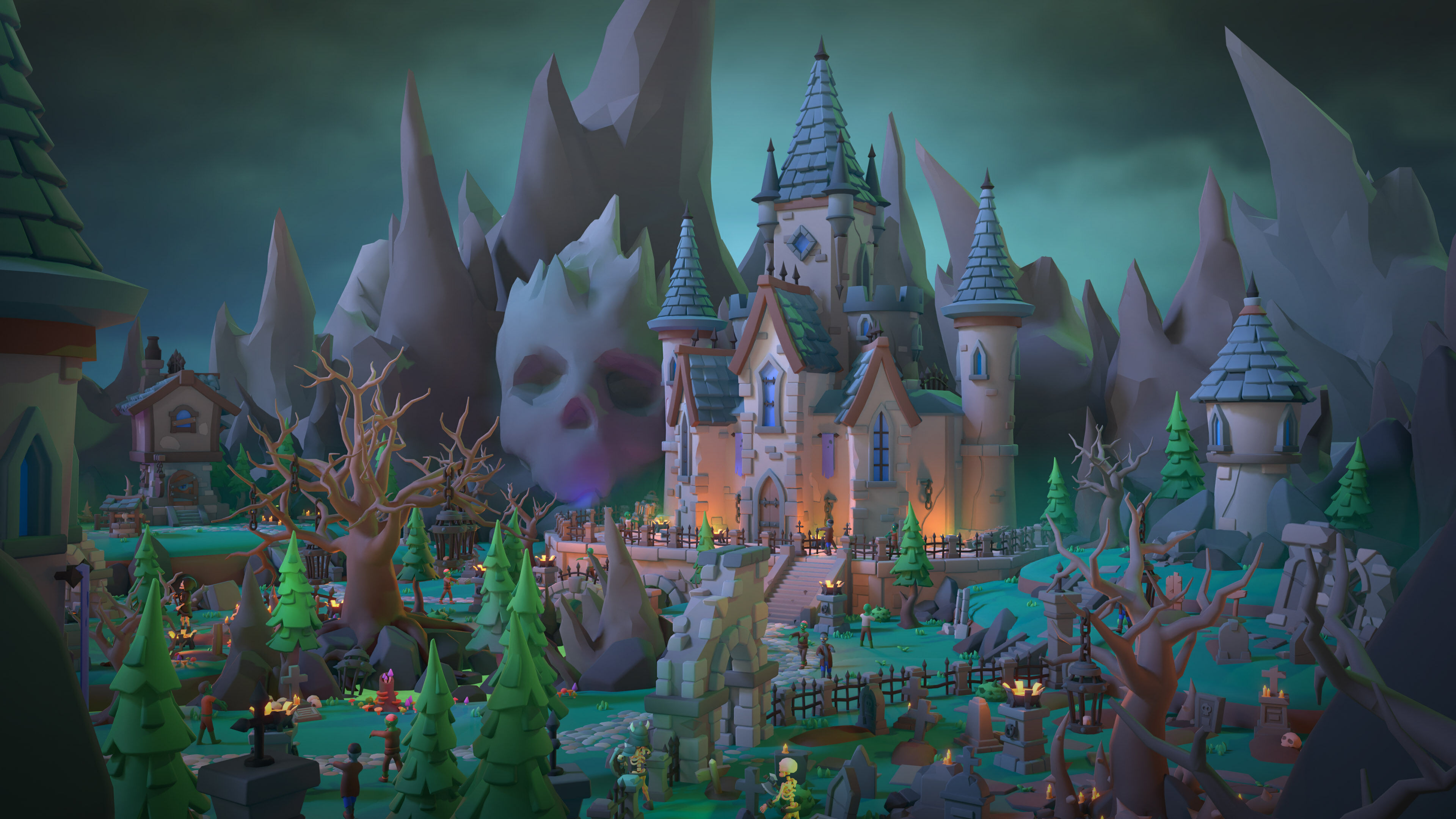 Dark Valley Low-poly 3D model_11