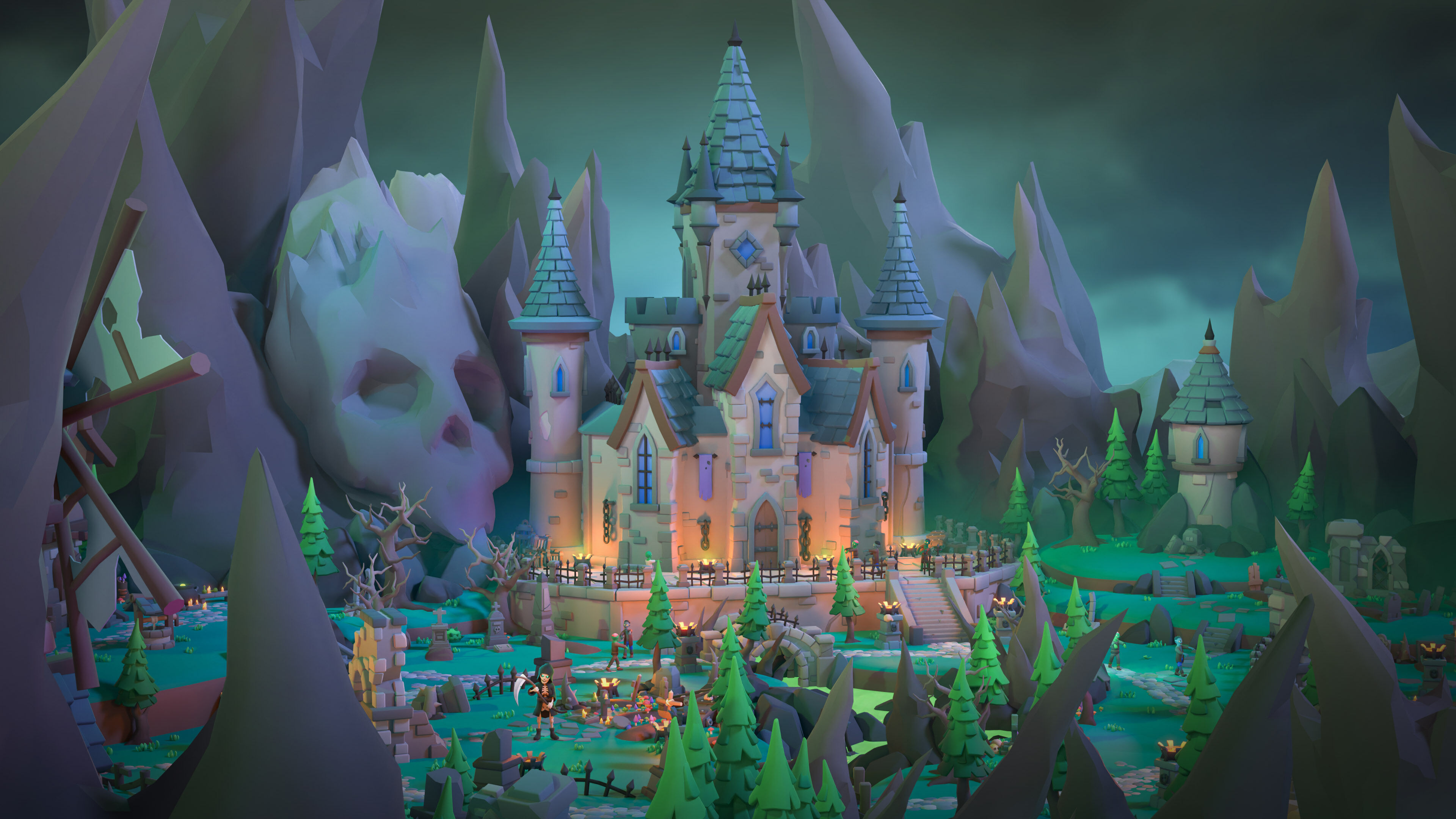 Dark Valley Low-poly 3D model_22