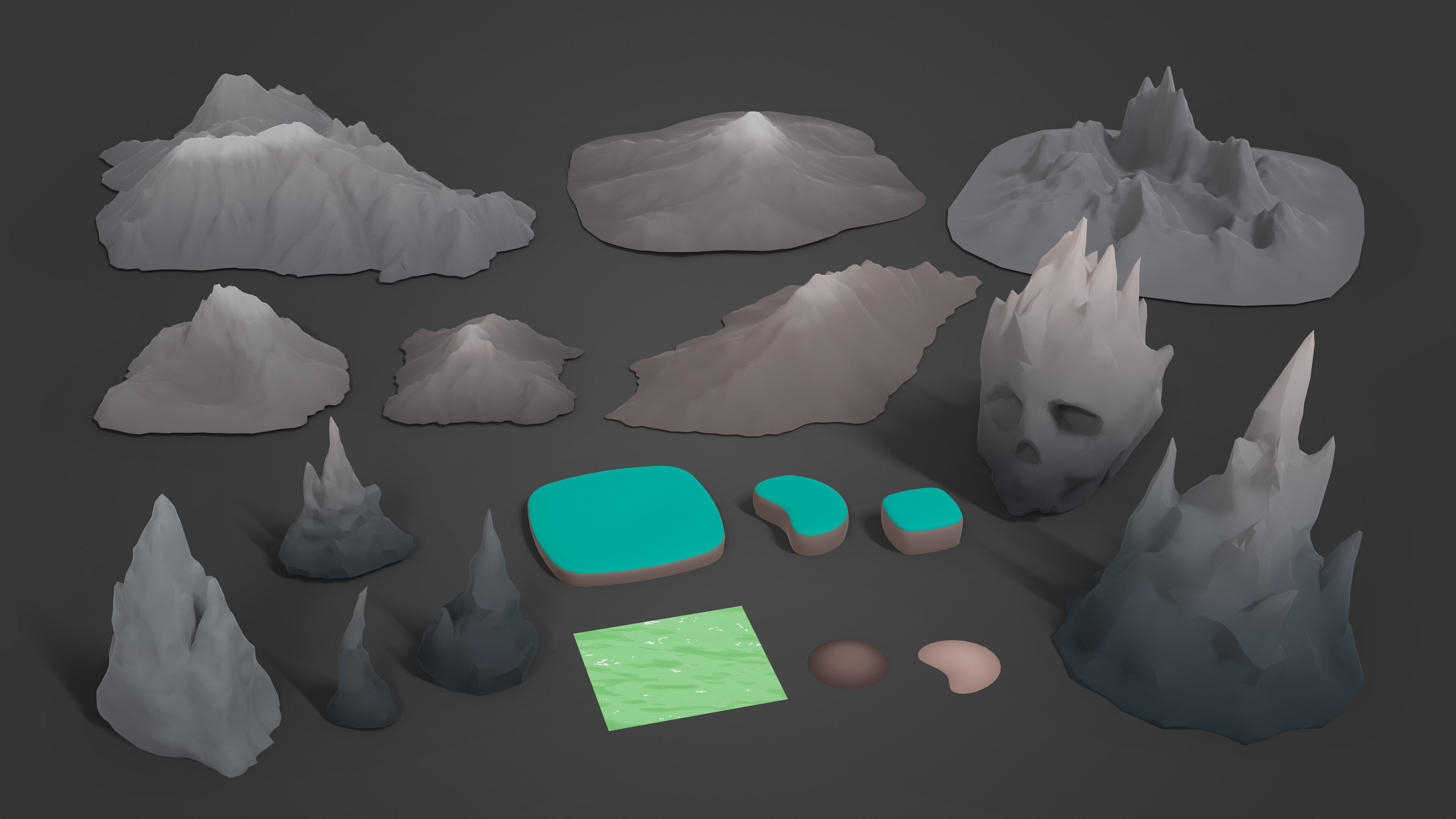 Dark Valley Low-poly 3D model_30